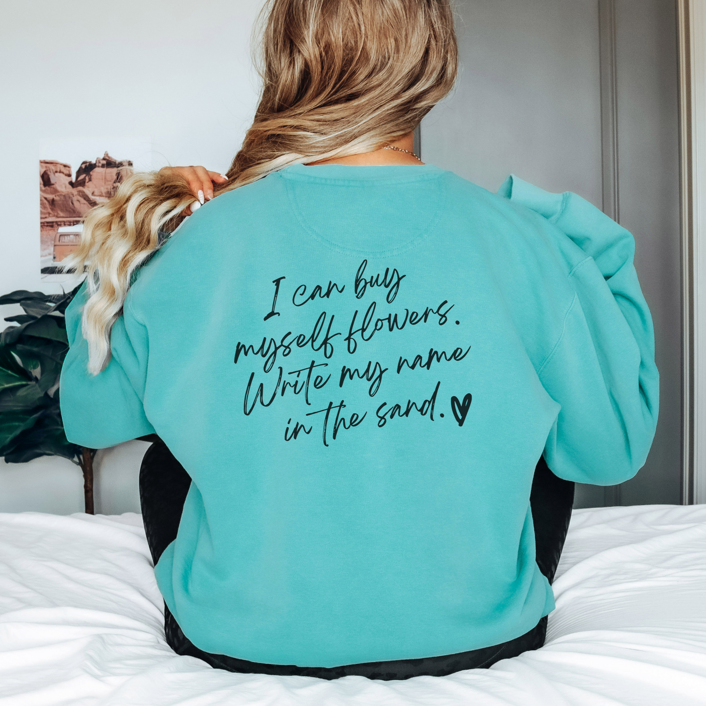 I can buy myself flowers (Love Yourself) Vintage Edition Premium Garment-Dyed Sweatshirt - Soft, Durable, and Stylish