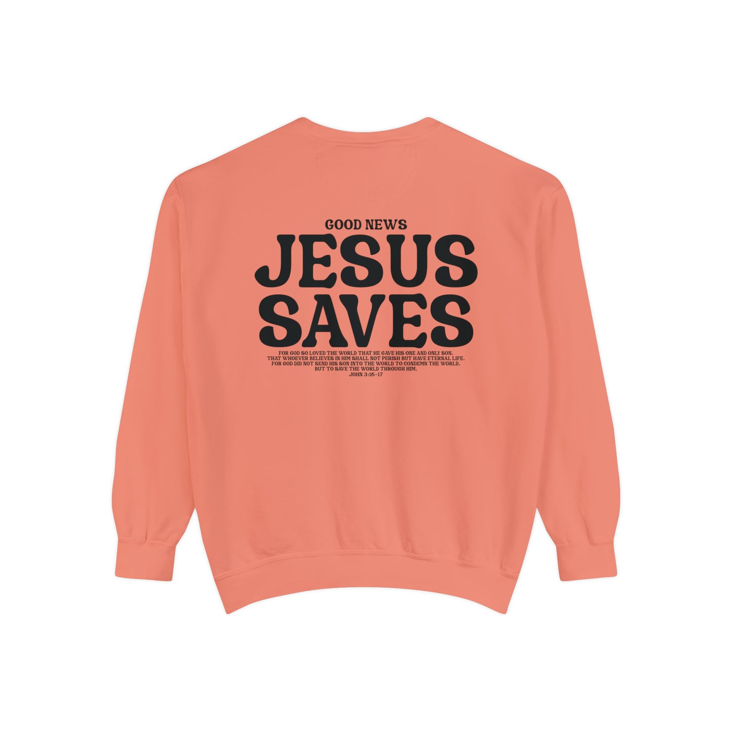 Jesus Saves Christian Vintage Edition Premium Garment-Dyed Sweatshirt - Soft, Durable, and Stylish