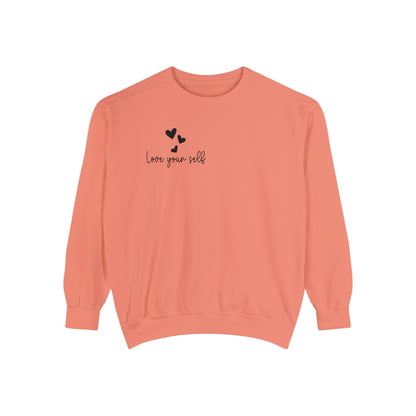 I can buy myself flowers (Love Yourself) Vintage Edition Premium Garment-Dyed Sweatshirt - Soft, Durable, and Stylish