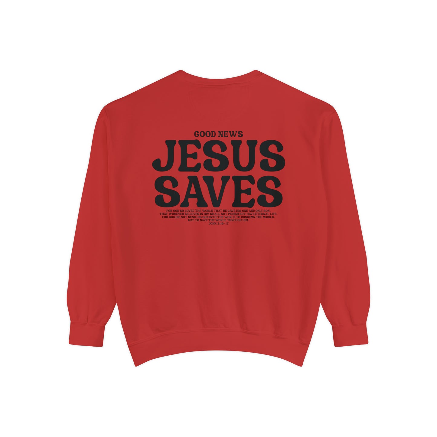 Jesus Saves Christian Vintage Edition Premium Garment-Dyed Sweatshirt - Soft, Durable, and Stylish