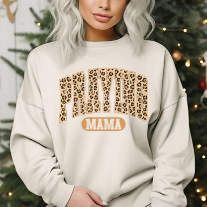 Praying Mamma, Praying Mama, Praying Mom, Prayiing Mommy Crewneck Sweatshirt