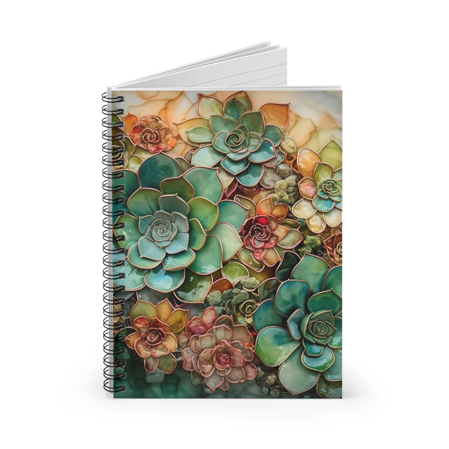 Gorgeous, artistic floral  journal or Notebook.  minimalist, Notes Spiral Notebook - Ruled Line