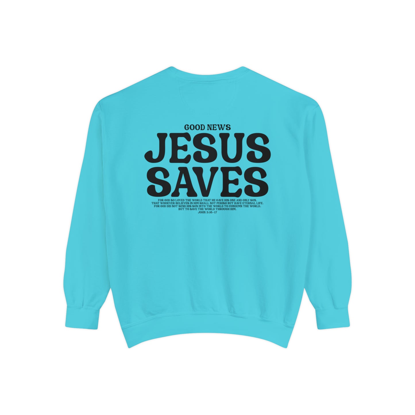 Jesus Saves Christian Vintage Edition Premium Garment-Dyed Sweatshirt - Soft, Durable, and Stylish