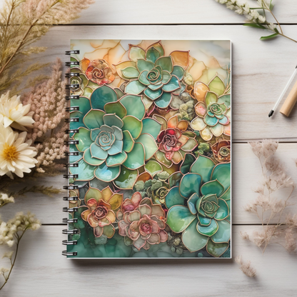 Gorgeous, artistic floral  journal or Notebook.  minimalist, Notes Spiral Notebook - Ruled Line